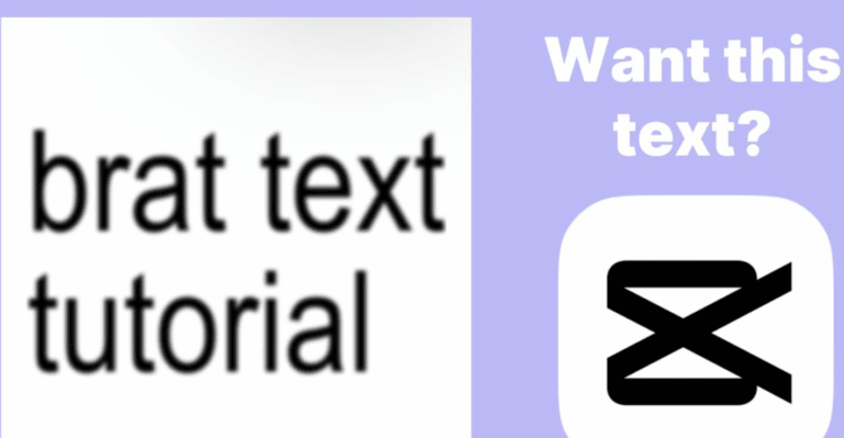 Brat Text Capcut Template